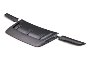 Ford F-150 Raptor Hood Vent & Trim - Ford Racing - Carbon Fiber - Matte - `21-`24